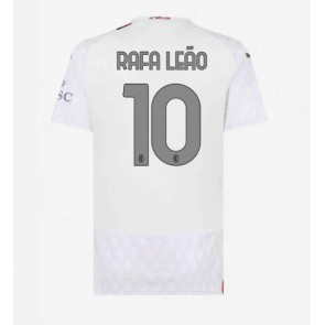 AC Milan Rafael Leao #10 Koszulka Wyjazdowych Kobiety 2023-24 Krótki Rękaw